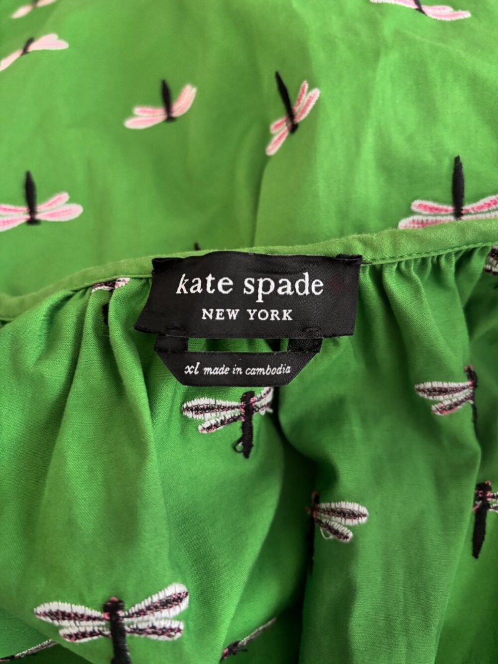 Kate Spade Dragonfly Riviera Midi Dress in Green - Picture 13 of 13